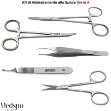 Studenti di Medicina Veterinaria Kit Esercitazione Sutura Strumenti Chirurgici