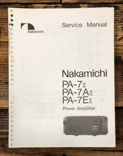 Nakamichi PA-7 II -7A II -7E