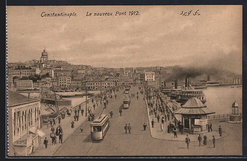 Cartolina costantinopoli le - cartolina, costantinopoli,