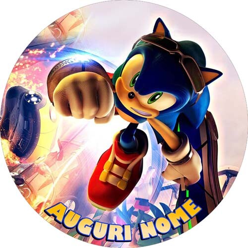 Cialda sonic con nome - sonic,