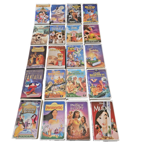 Lot vhs clamshell tapes - lot,