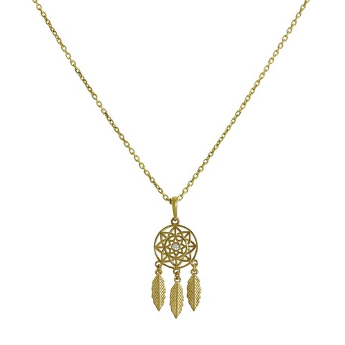 Collana acchiappasogni oro - collana,