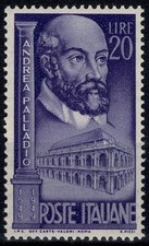 1949 ITALIA REPUBBLICA ITALIANA ANDREA PALLADIO 1 V. MNH MF125271