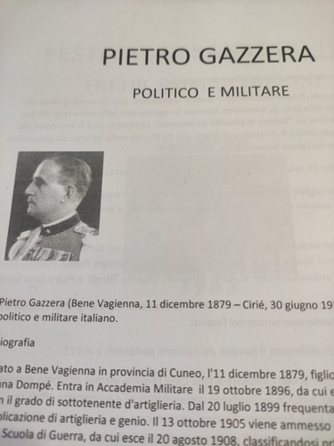 Autografo pietro gazzera - autografo,