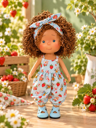 Bambola vestita pippa di - vestita, 9''