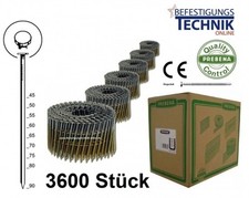 Chiodi a bobina 3,1 x 90 mm lisci blank 16° per chiodatrice a bobina Prebena Paslode BeA Bostitch 3