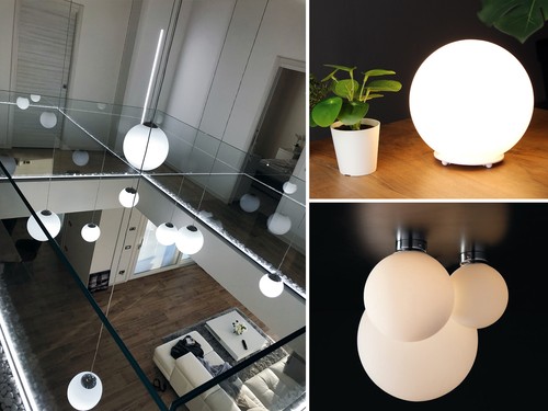 Lampade sospensione sfera - a,