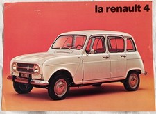 Renault 4 Depliant Pubblicitario Originale Ad Una sola Pagina In Italiano