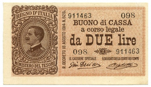 Lire buono cassa effige - 2, di