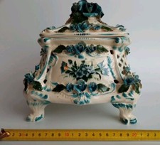 ANTICA E RARA BISCOTTIERA CENTROTAVOLA PORCELLANA