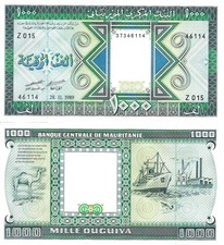 Mauritania 1000 ouguiya 1989