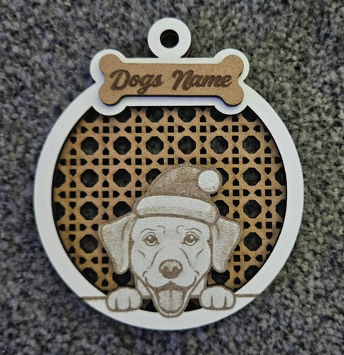 Decorazione cane sbircia - cane,
