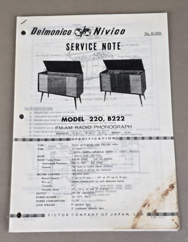 Delmonico nivico modello 220 - delmonico,