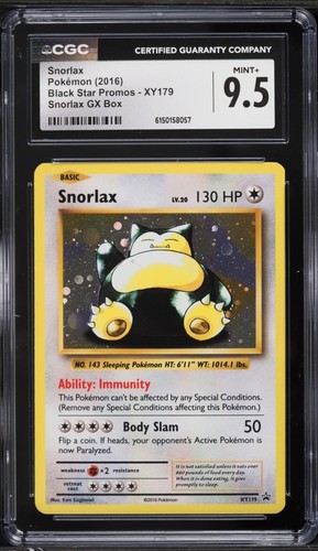 Cgc snorlax holo - 9.5,