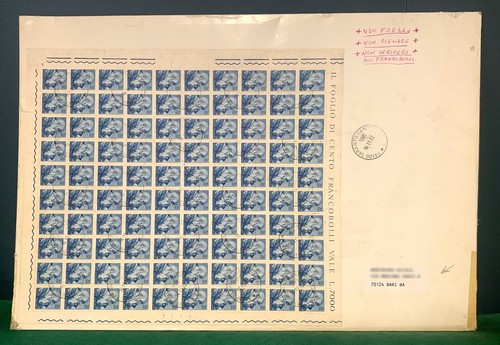 Foglio intero 100 - foglio, da