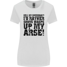 Vendo La Mia Barca A Motore? Maglietta Divertente Per Donne Con Taglio Più Ampio