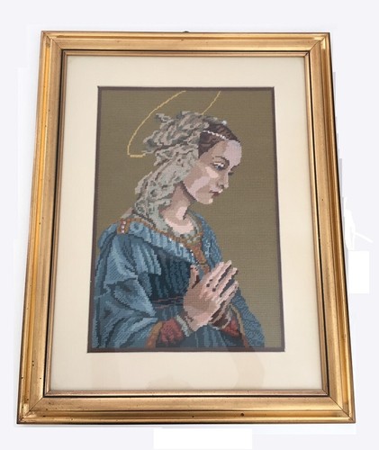 Quadro ricamato punto - ricamato,