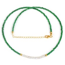 Collana di perle con pietre