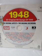 CD INTROVABILI CON 20 BRANI ORIGINALI DELL'ANNO 1948 Cd compilation 1948 Siae