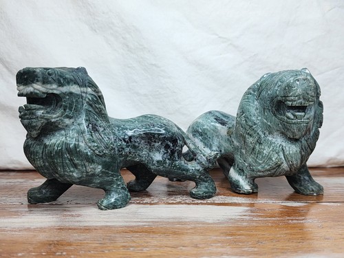 Coppia statuine leone in - leone,