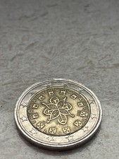 MONETA 2 EURO PORTUGAL 2002 RARA DA COLLEZIONE CON ERRORE DI CONIO