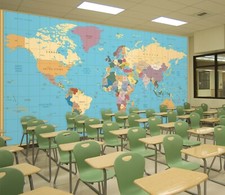 Carta da parati 3D mappa del