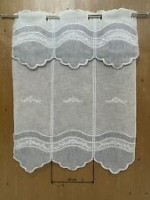 Tendina a vetro bianca per finestre,varie combinazioni di lunghezze e larghezze