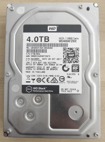 Hard disk western digital - disk, wd