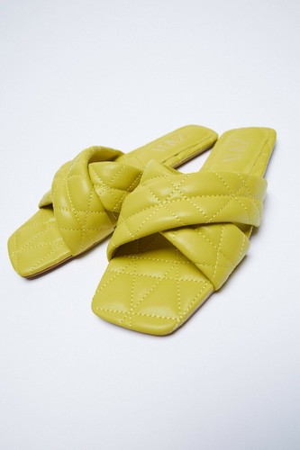 Sandali zara verdi piatti - zara,