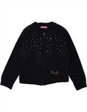 Giacca tuta top LIU JO bambina 6-9 mesi blu navy maculato BB13