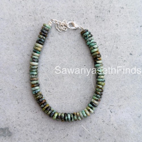 Bracciale con perline rondelle - bracciale,