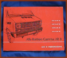 ALFA ROMEO AR 8 - LIBRETTO USO E MANUTENZIONE