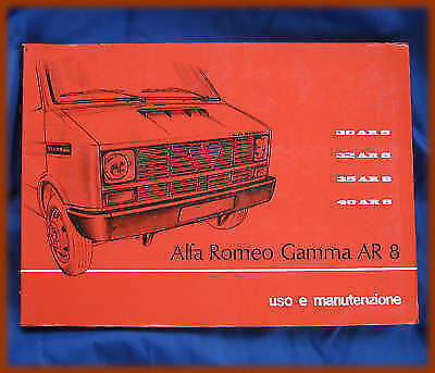 Alfa romeo libretto uso - ar, 8