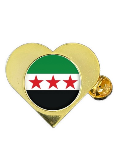 Syria rebel love heart lapel - love,