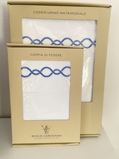 Rivolta Carmignani Sacco Copripiumino Matrimoniale E Coppia Federe Ricamati