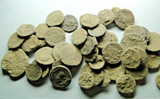 Cinque monete romane in bronzo