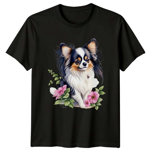 Maglietta chihuahua cane fiori - cane,