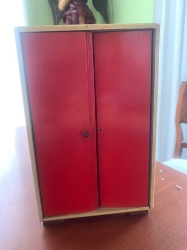 Armadio rosso legno per - rosso, in