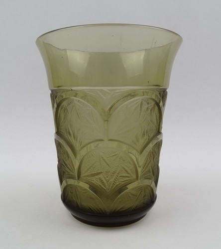 Vaso vetro verlys art decò - in,