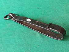 ANTICO MOSCHETTONE GANCIO MOLLA DA POZZO SECCHIO FERRO BATTUTO E FORGIATO. CO99