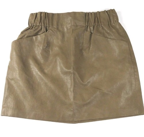 Gonna zara ecopelle tortora - in,