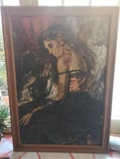QUADRO DONNA OLIO SU CARTONE