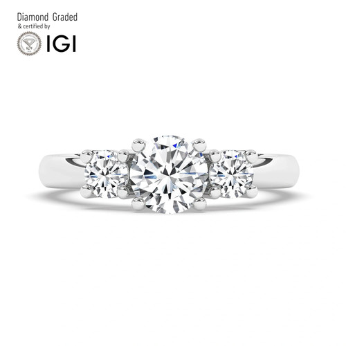 Anello trilogy diamante - trilogy,