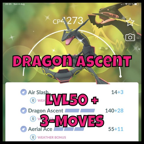 Shiny rayquaza dragon ascent - shiny,