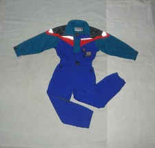 Tuta da sci uomo BAILO vintage anni 90 tutto in uno, taglia L, IT 50. Multicolore