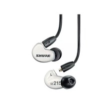 Shure SE215 Auricolare In-Ear Staccabile Professionale Isolamento Acustico - Bianco
