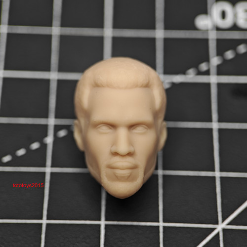 Modellino scultura testa - , uomo