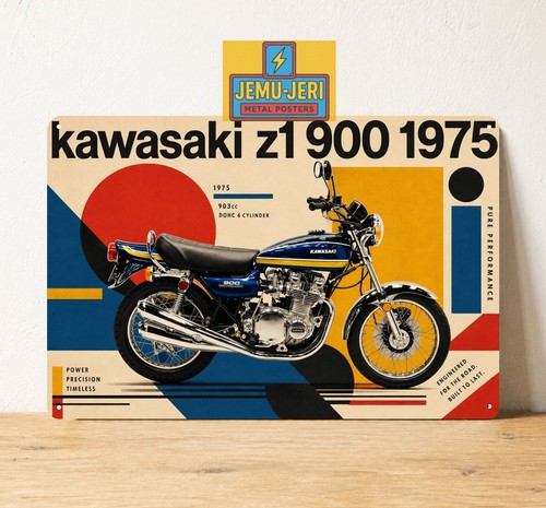 Poster metallo per - in, moto