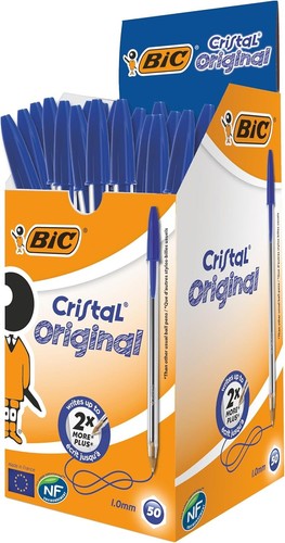 Bic penne blu sfera cristal - penne,