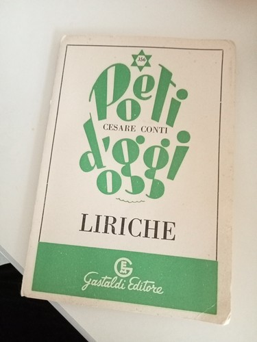 Poeti oggi cesare conti - d'oggi,